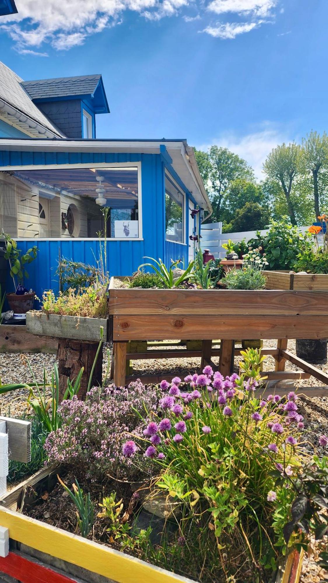 La Petite Maison En Bois Bleue Quiberville Exterior foto